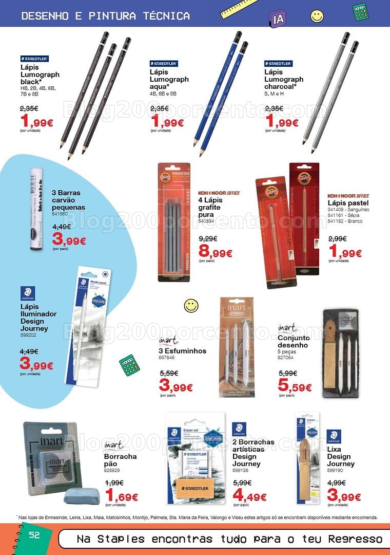 Antevisão Folheto STAPLES Regresso às Aulas Promoções de 17 agosto a 30 setembro
